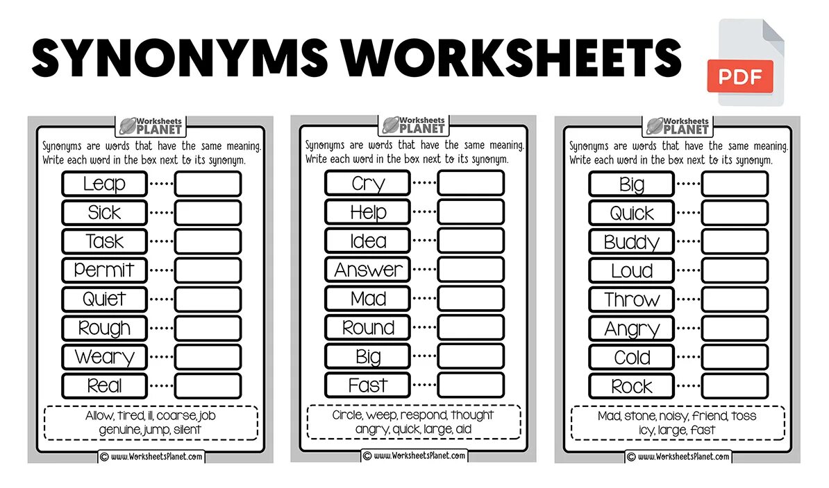 Synonyms exercises. Synonyms worksheets. esl synonyms.