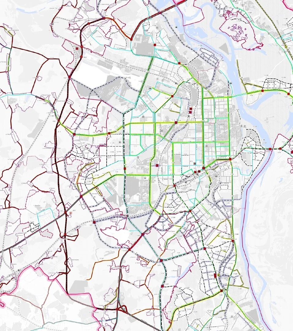 Дороги город киров. План развития Кирова. Генеральный план города Кирова до 2040 года. Генплан города Кирова до 2040 года. Генеральный план города Кирова карта.