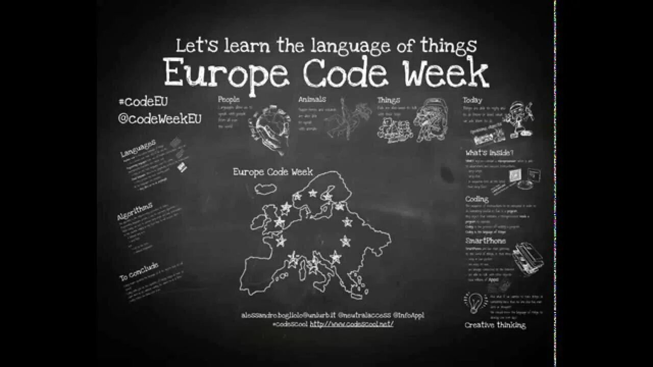 Eu code. Code is weeks. Lets learn coding. European code against Cancer.