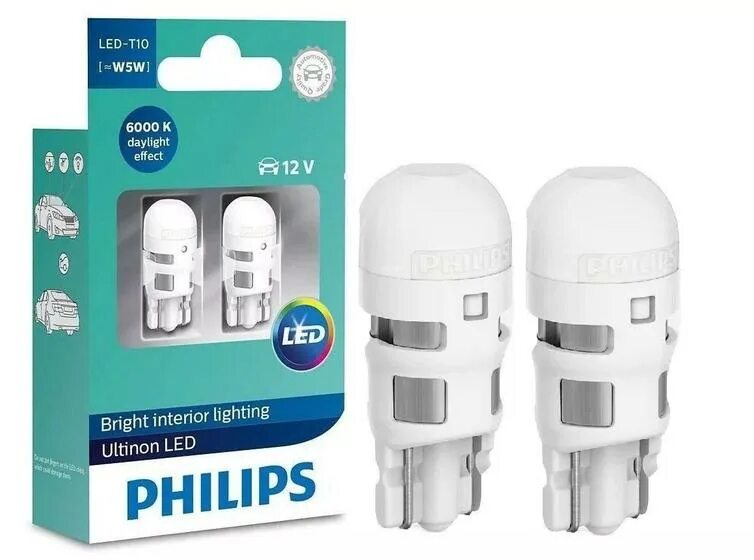 Philips led t10 w5w 6000k. Philips w5w led 4000k. Лампа w5w диодный Philips. W5w t10 Philips Ultinon led. Филипс w5w