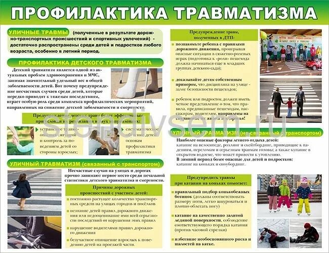П рофилактика детского травматизма в летний период