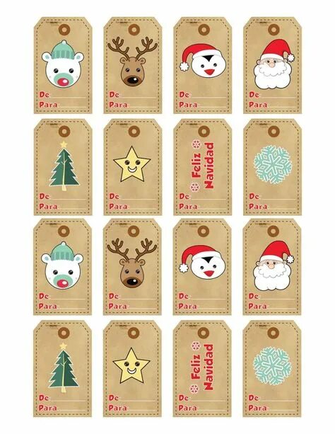 Наклейки на подарки с новым годом распечатать Free Printable Christmas Labels Christmas printable labels, Free printable chris