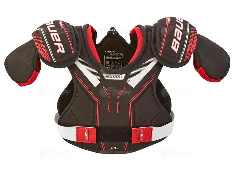 Bauer int ru. Нагрудник Bauer NSX Shoulder Pad s19 YTH (1054674). Нагрудник Bauer NSX YTH. Нагрудник Bauer s19 NSX YTH L. Хоккейный нагрудник Бауэр NCX.