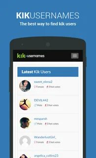 ...версию Kik Users Android App APK по ViralBit Media (com.kikusernames.kik...