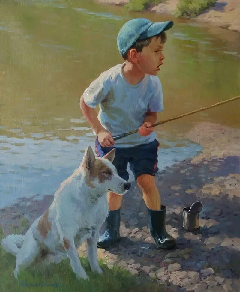 художник хапилов николай картины. пейзаж с рыбаком. николай сысоев художник картины. презентация на тему рыболовство. день рыбака.