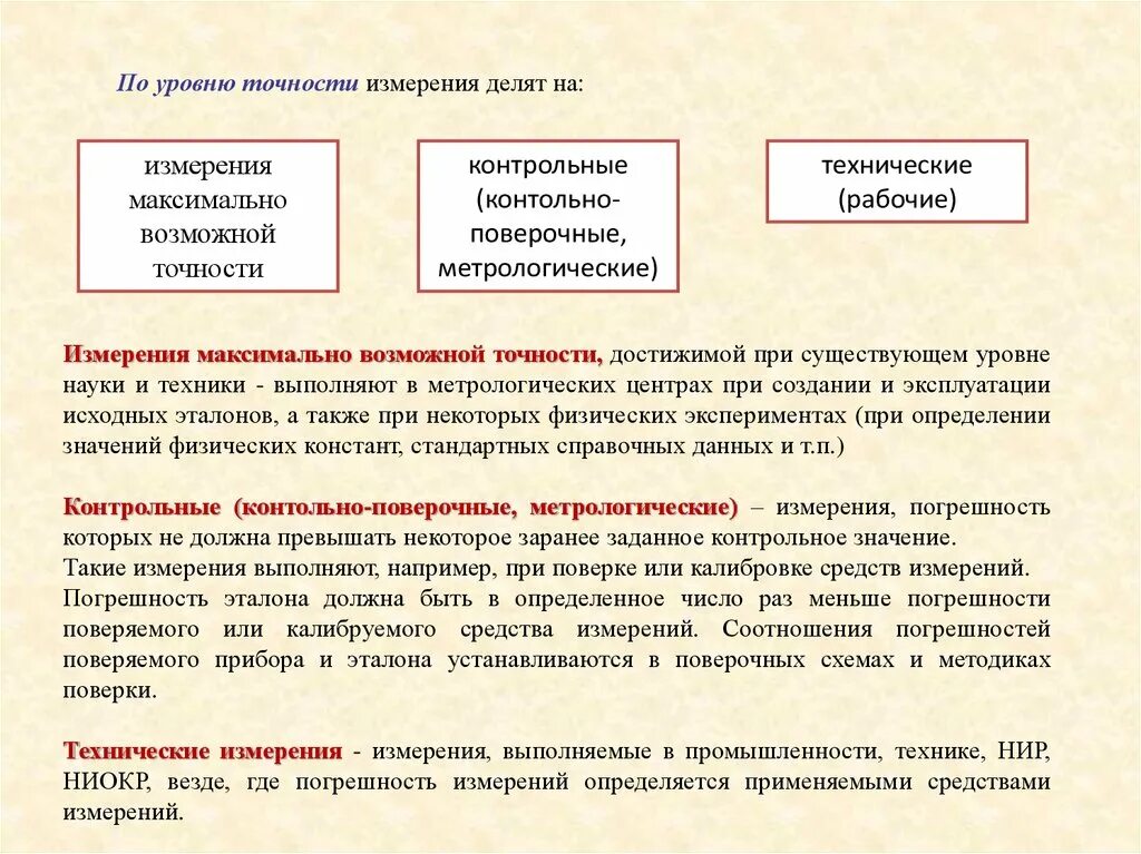 Измерения максимально возможной точности пример. По точности средств измерения делятся на Эталон. Уровень точности измерений. Уровни по точности.