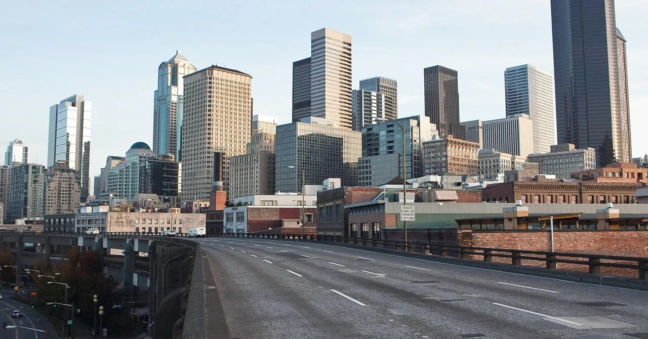 City Road background. Exposed Seattle.