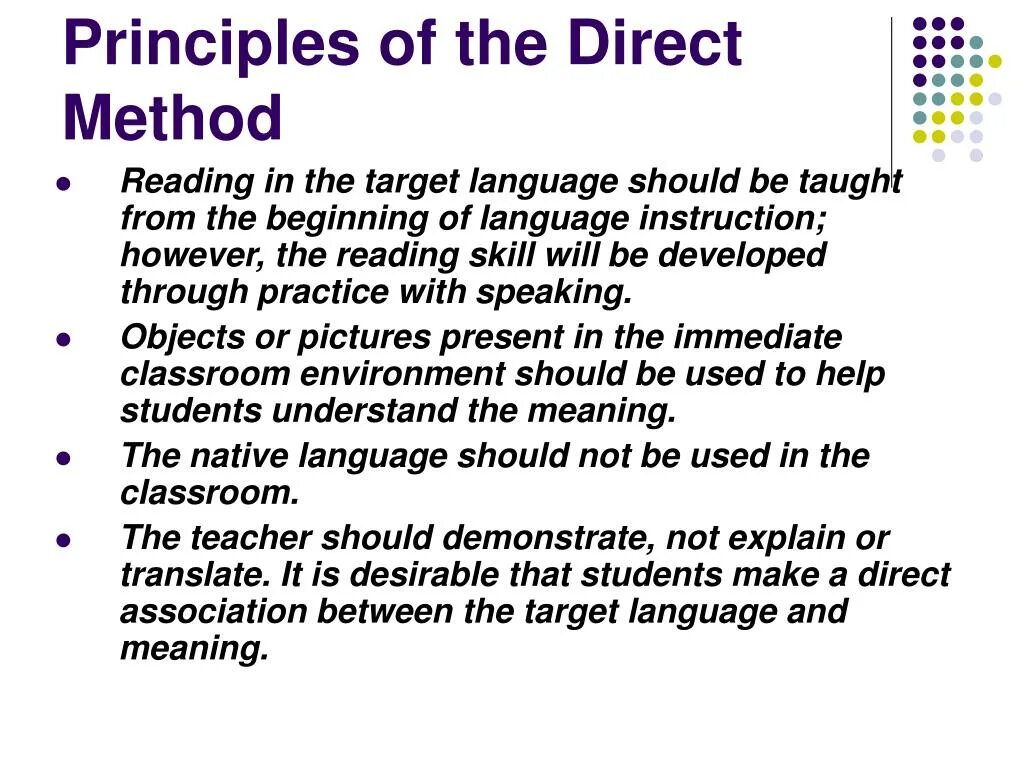 Direct method. Direct method in teaching english. the direct method of teaching foreign languages. aims of direct method.