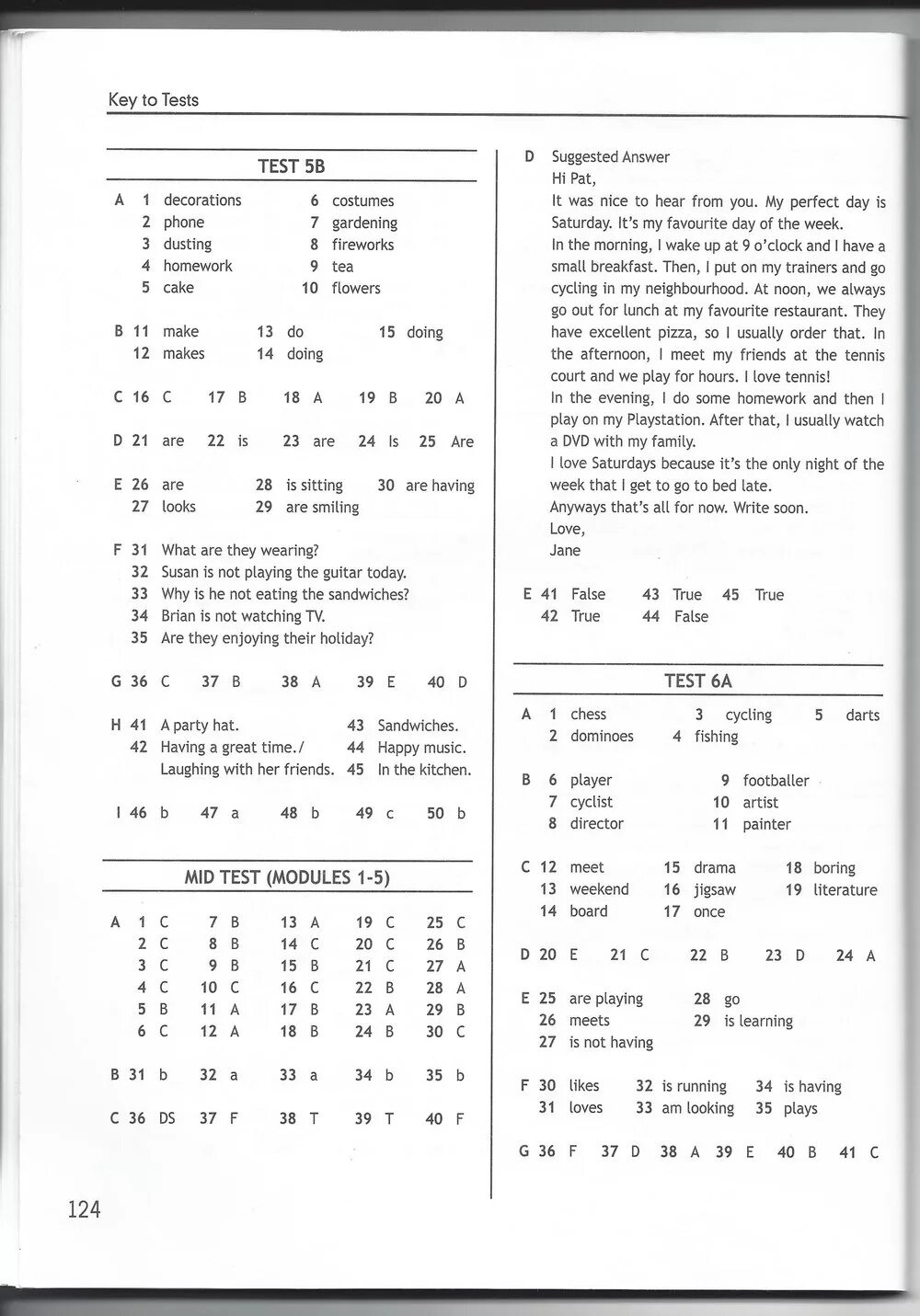 Test 6 7 класс по английскому