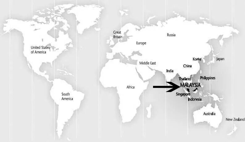 Новая зеландия для россиян 2024. Малайзия на карте. Граница Малайзия на контурной карте.