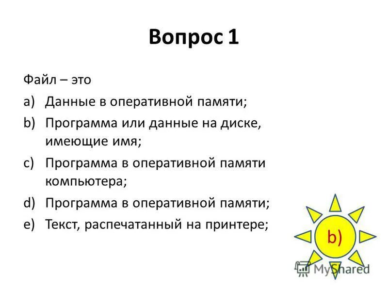 информация на диске имеющая имя