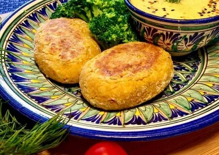 Гороховые котлеты с картошкой