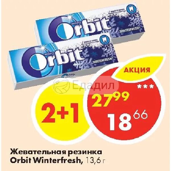 Акции жевательной резинки