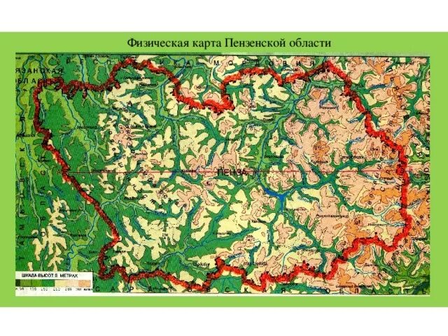 Карта года пенза. Физическая карта Пензенской области. Карта рельефа Пензенской области. Географическая карта Пензенской области. Рельефная карта Пензенской области.