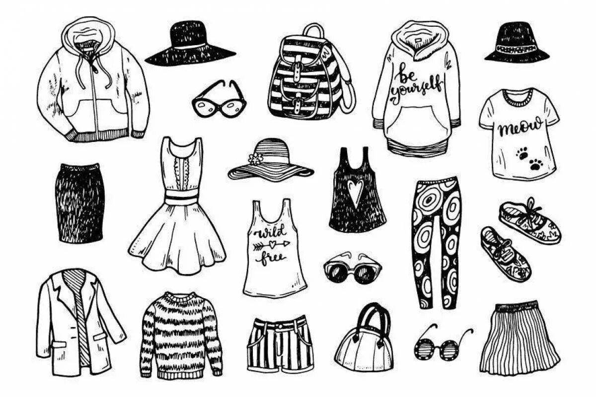 Раскраски одежки. Раскраска платье. Черно белую раскраску одежды. Платье раскраска для детей. Раскраска одежда.