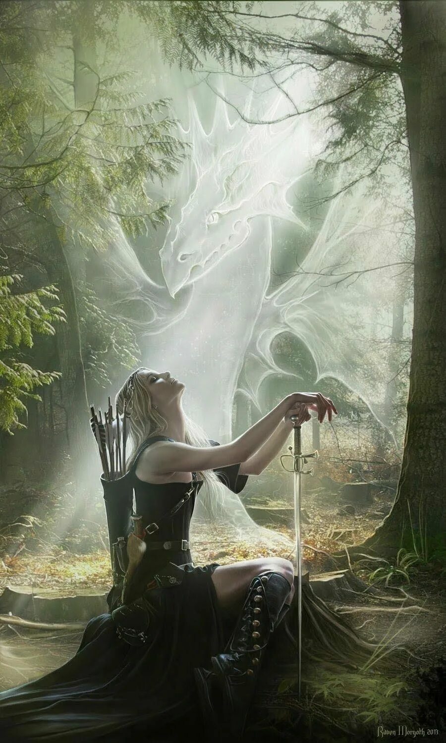 Лесная ведунья книга 2. Лесная ведьма. Девушка с мечом в лесу. Девушка в лесу фэнтези. Ведьма ветра.