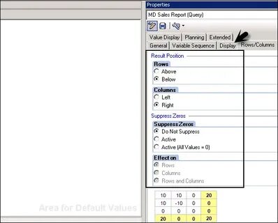 Display value