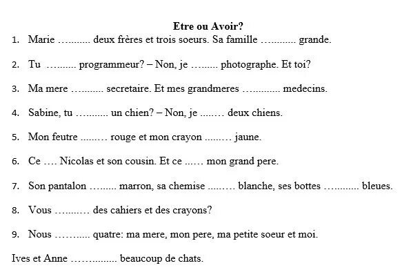 Француз задание. Глагол avoir во французском языке упражнения. Упражнения avoir etre французский язык. Глагол etre и avoir во французском языке упражнения. Французский язык задание на глагол etre.