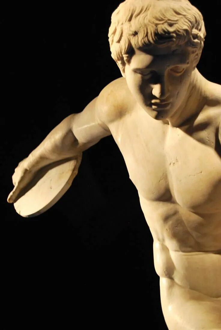 Метатель скульптора мирона. Discobolus Myron. Скульптуры Мирона древней Греции. Статуя Мирона.