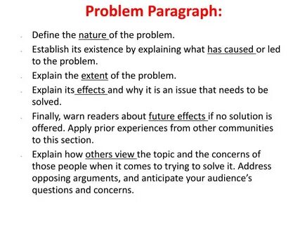 Problem topic