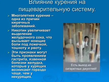Как курение влияет на пищеварение