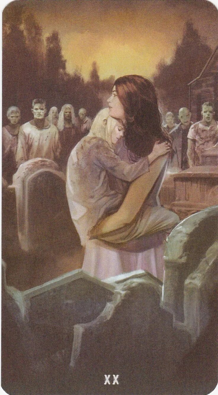 Карта таро страшный суд. 20 аркан райдера уэйта. Эон таро тота. Страж порога в эзотерике. Колода таро дом с привидениями.