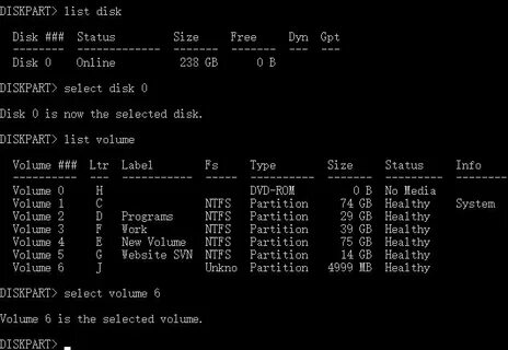 Select volume