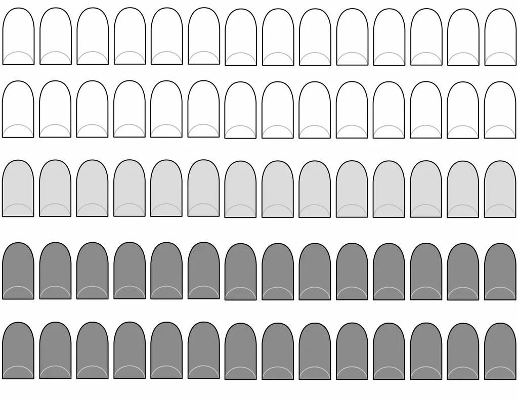 Шаблон для наращивания. Макеты ногтей для рисования. Распечатка ногтей для рисования. Заготовка ногтей. Трафарет для ногтей.
