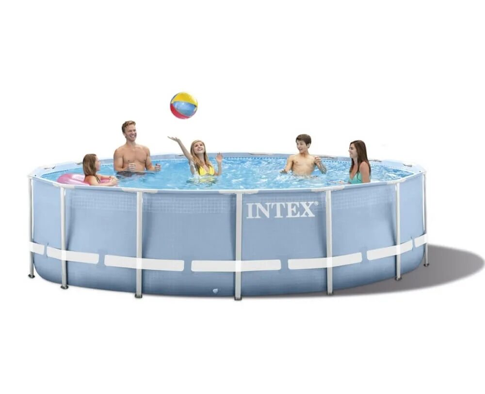 Купить бассейн в пензе. Бассейн Intex Prism frame 28736/26726. Каркасный бассейн Intex Prism frame. Бассейн Intex Prism frame 26710, 366х76 см. Каркасный бассейн Intex 366х122см.