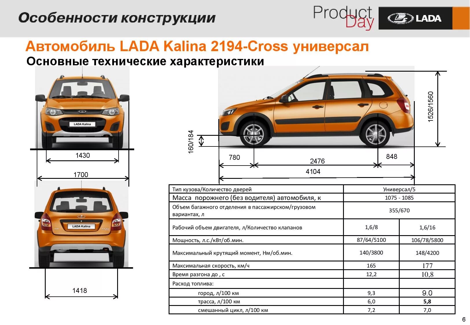 Характеристика лады калина универсал