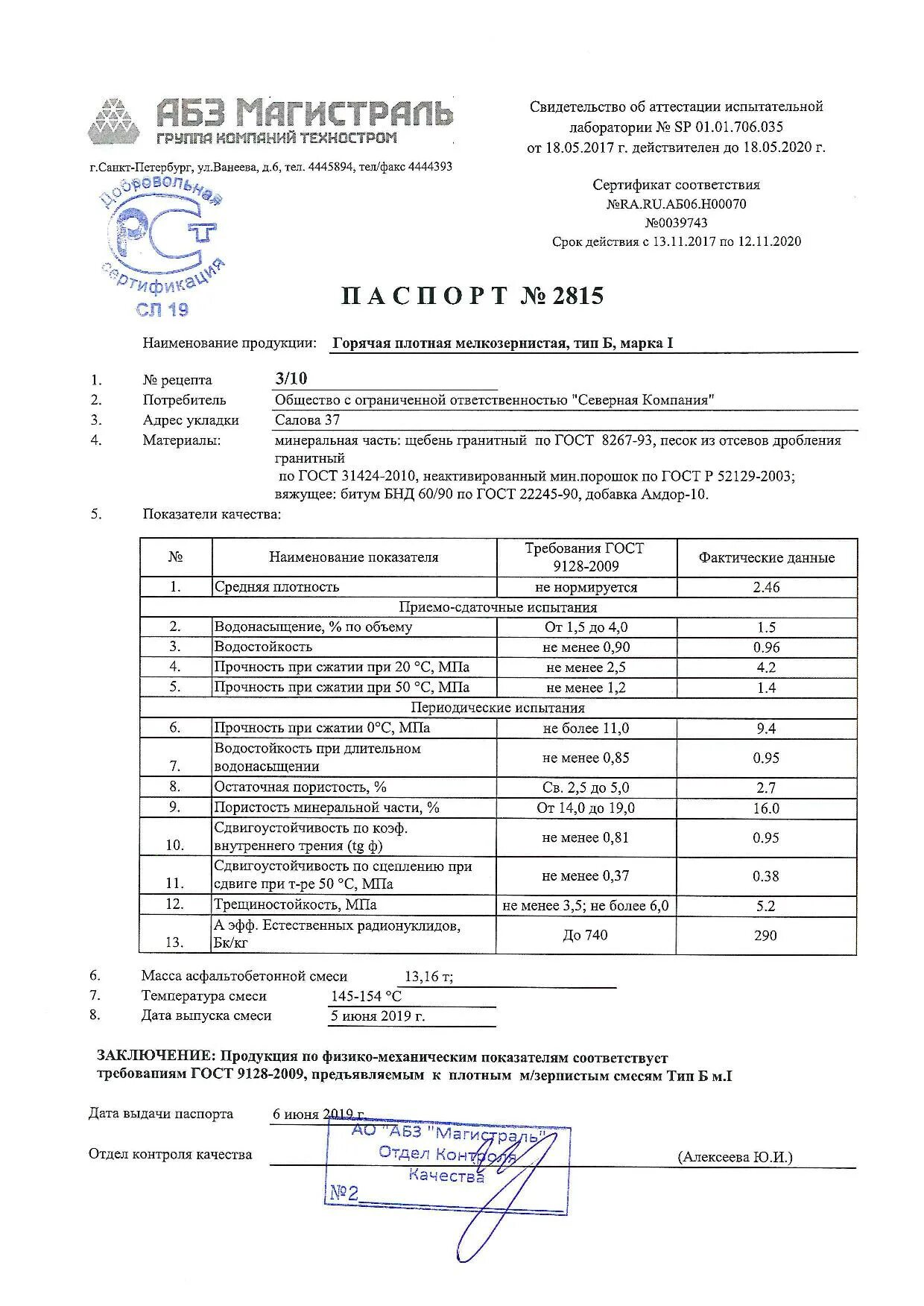 Асфальтобетонная смесь марка ii тип б