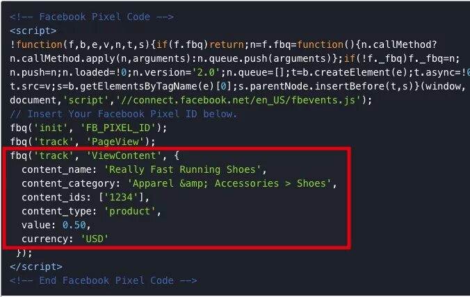 Код пикселя. Динамический пиксель. Facebook Pixel code ID. Facebook Pixel code example. События пикселя