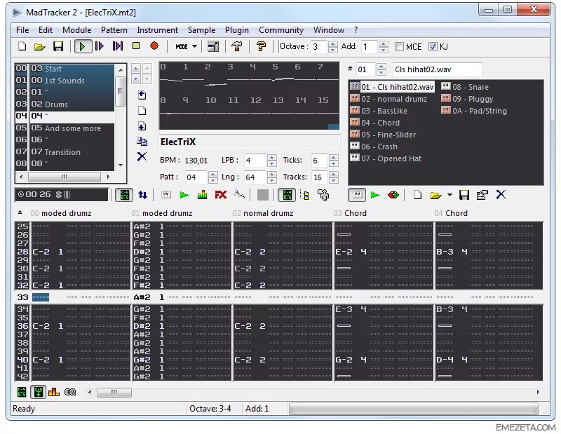 R tracking. MADTRACKER 2. Modplug Tracker. MADTRACKER записи. MADTRACKER визуализация.