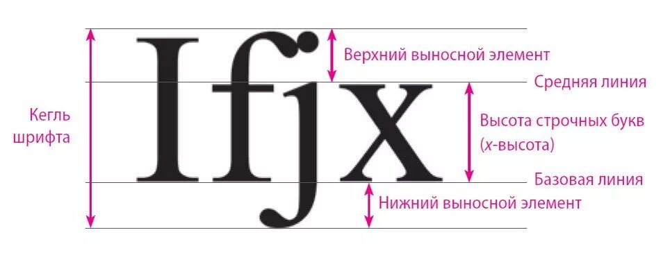 Высота типографского шрифта измеряется в пунктах. Выносные элементы шрифта. Выносыне элементы шрифт. Кегль шрифта это. Базовая линия шрифта.