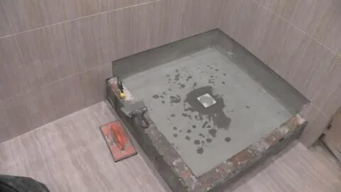 Залить поддон