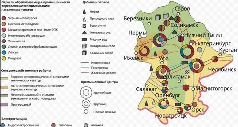 Карта региона специализации