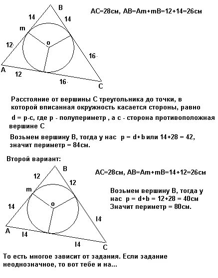 В ромб вписана окружность точка касания. Сторона треугольника вписанного в окружность. Точки касания вписанной окружности в треугольник. Вписанная окружность в треугольник деление сторон. Окружность вписанная в треугольник делит в точке касания.