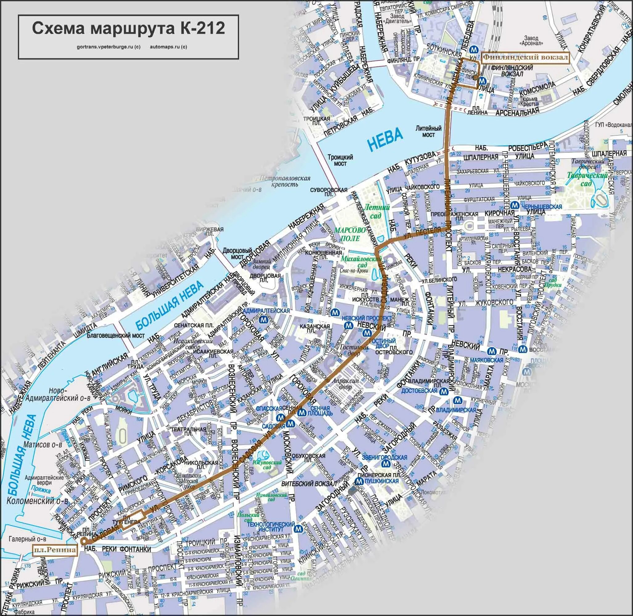 170 автобус на карте