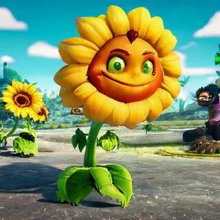 "Sunflower from the game plants vs ." - image created in Shedevrum