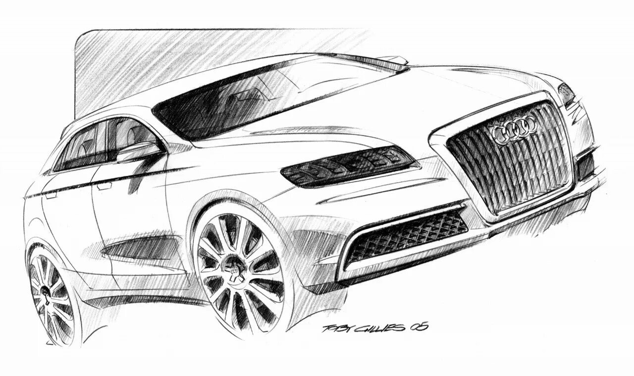 Рисунок автомобиля графика. Audi Roadjet. Автомобиль рисунок. Эскиз автомобиля. Рисунок автомобиля карандашом.