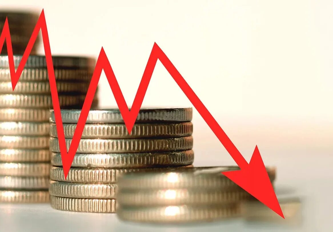 спад бизнеса. диаграмма снижения. уменьшение понижение. понижение тарифов. спад доходов.