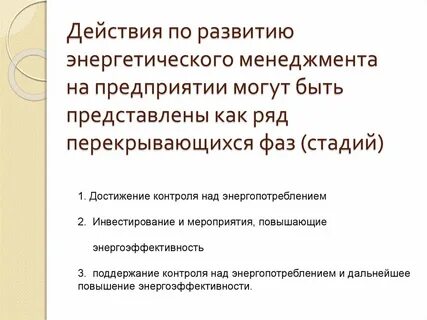 Энергетические составляющие