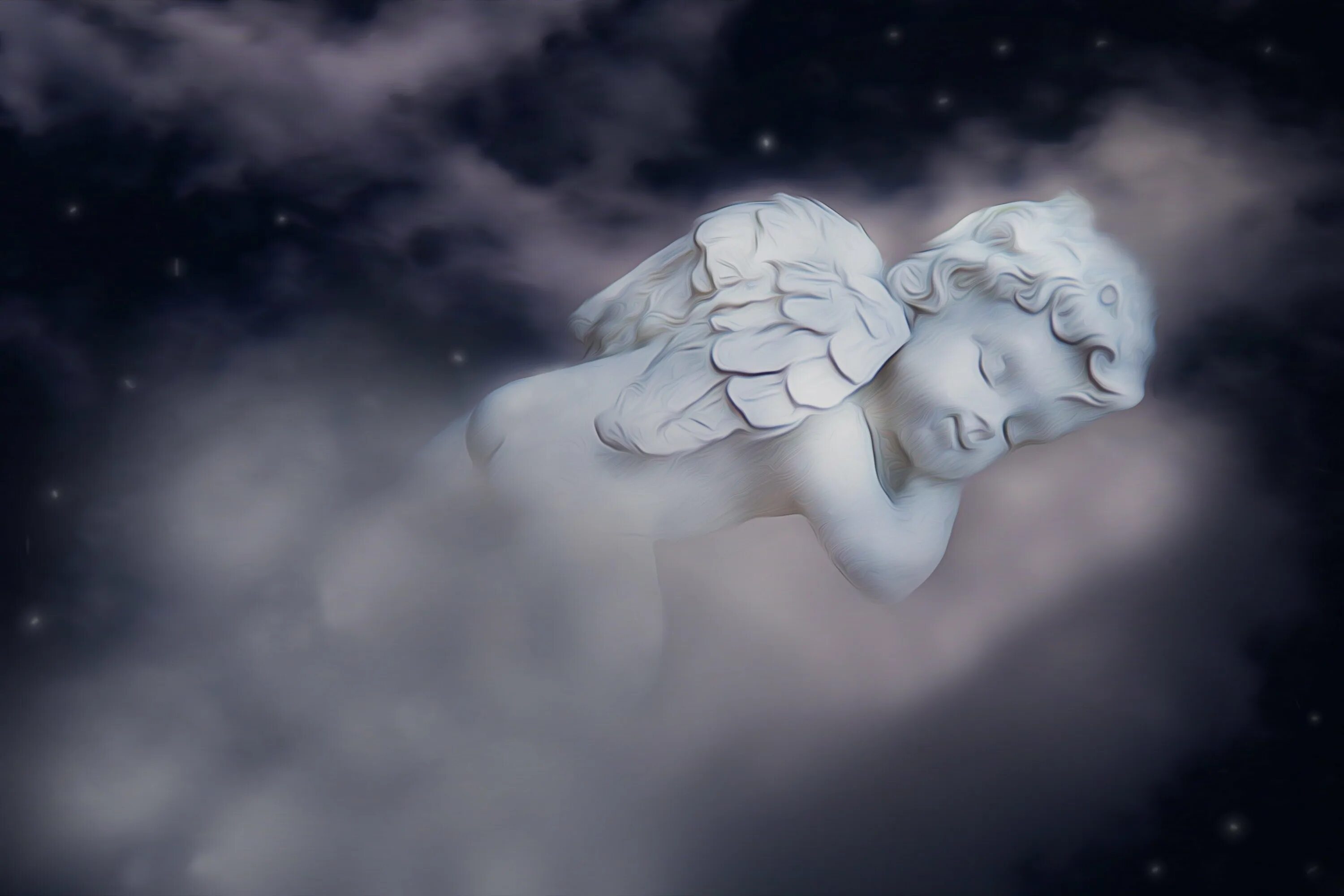Спи спокойно душа. Ангел на облаке. Небесные ангелы. Ангел в небе.