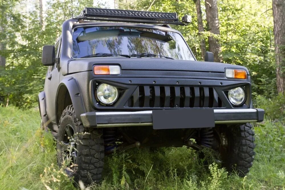 Купить тюнинг запчасти на ниву 21214 передний бампер AMG Lada 4x4 3D, 1,8 л, 1994 года тюнинг DRIVE2