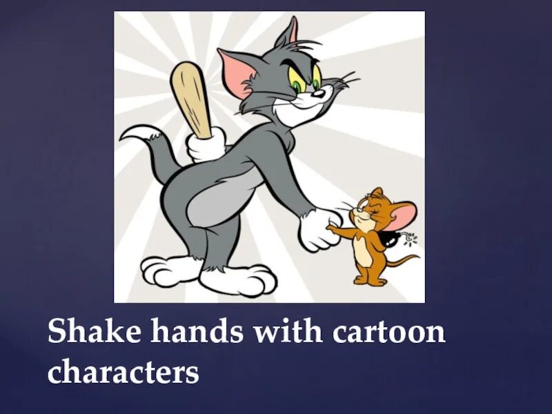 Shake hands with cartoon characters. The fun starts here 7 класс. Доклад по теме the fun starts here! Английский язык 7 класс. Спотлайт fun starts here.