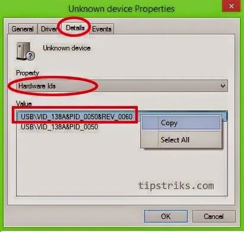 Vid 138a. Unknown Driver. Unknown Driver как исправить. USB\vid_138a&pid_0050&Rev_0060. How to get in device event?.