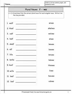 Plural nouns for kids