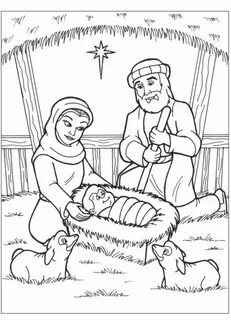 Нарисовать рождение иисуса христа