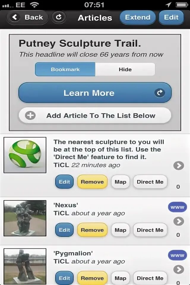 Articles extend. Articles extend