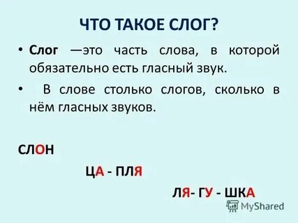 Как узнать сколько в каждом слове слогов